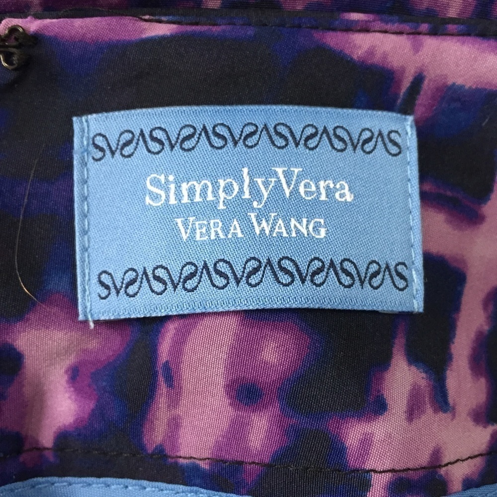 Simply Vera Wang Line A Skirt Purple Size 4 - Picture 4 of 5